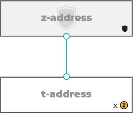 A transaction from a shielded address to a transparent address reveals the value received